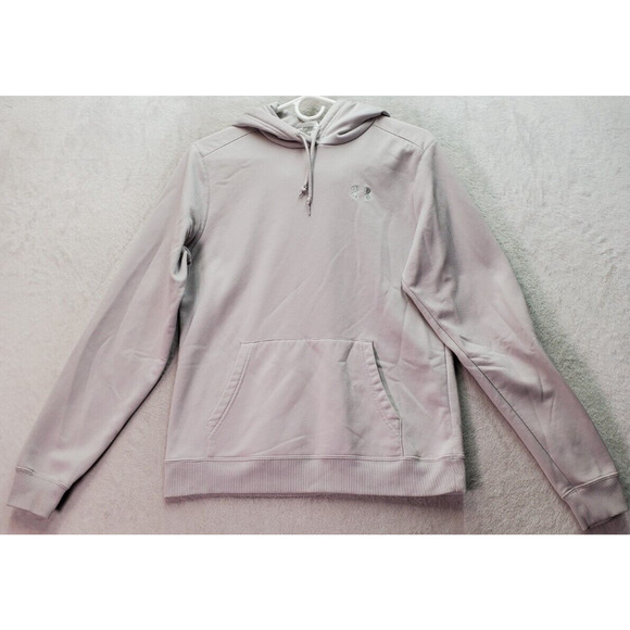 Under armour Hoodie Womens Medium Gray Polyester Long Sleeve Drawstring Pullover - Picture 1 of 9